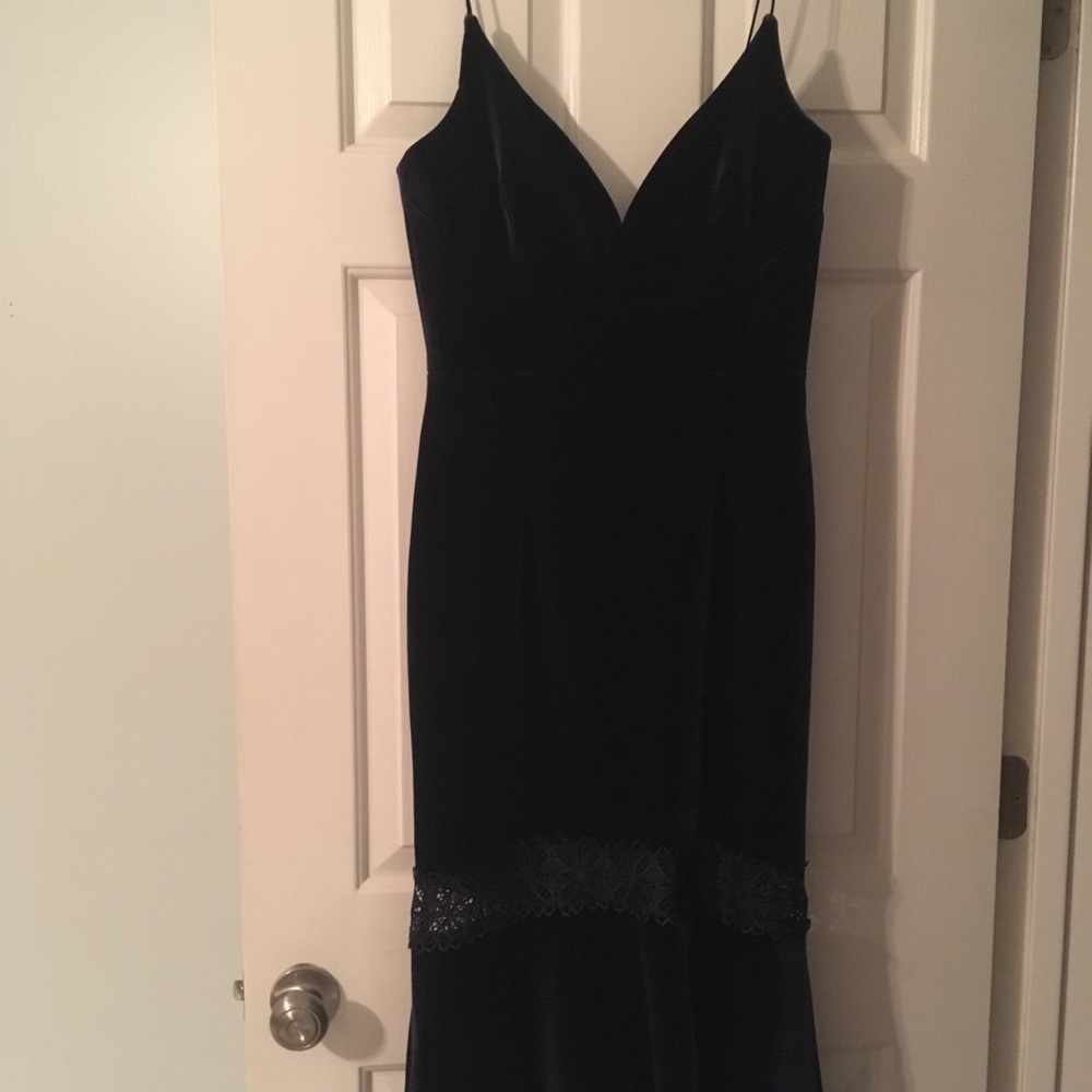NWT Nicholas Navy Velvet Bra Dress $695RRP  size 6